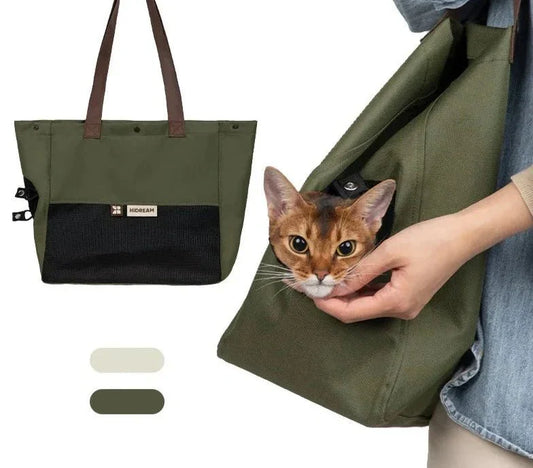 Sac à main étanche et portable doté d'une ouverture sur le côté - Sac de Transport pour Chat