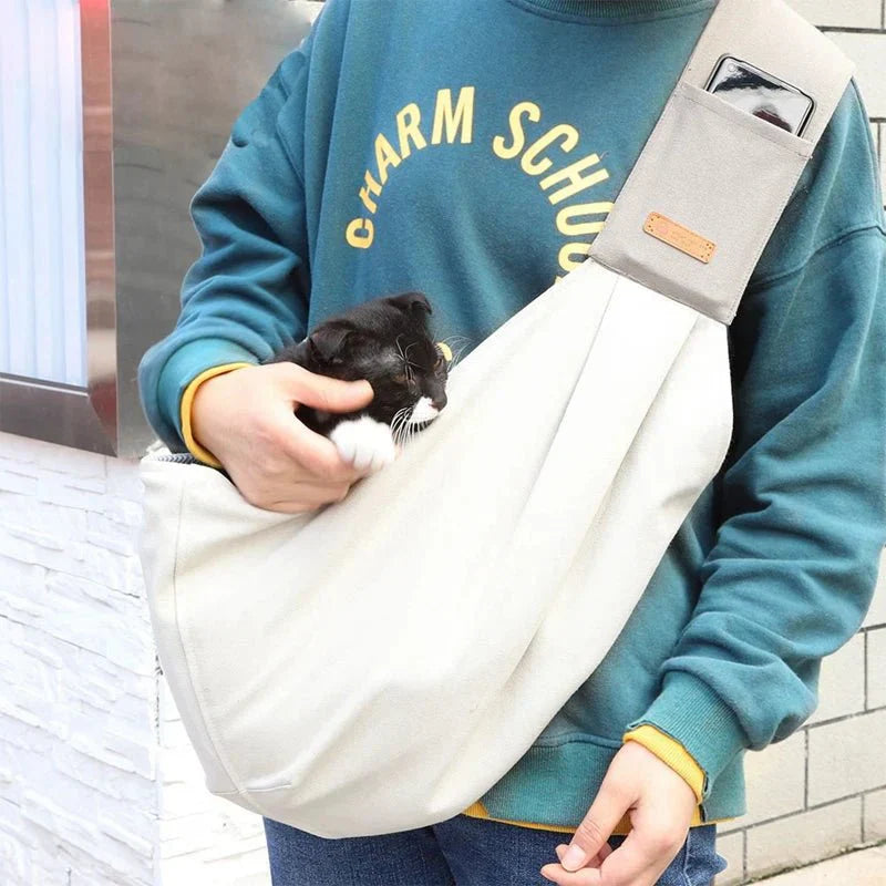 Sac à bandoulière pour petits chiens et chats - Sac de Transport pour Chat