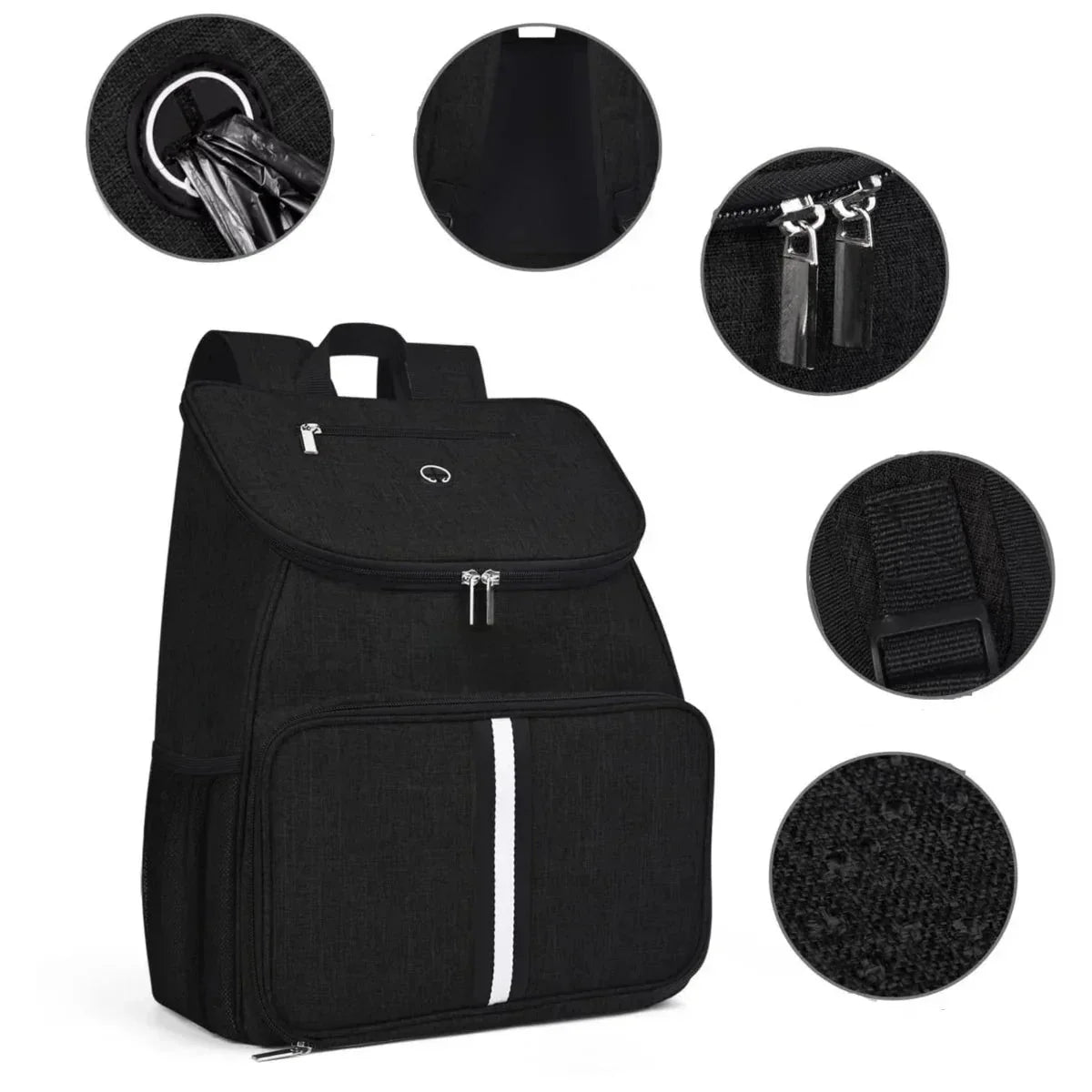 Sac à Dos de Voyage Avec Récipients Pour Croquettes, Gamelles Offertes - Sac de Transport pour Chat