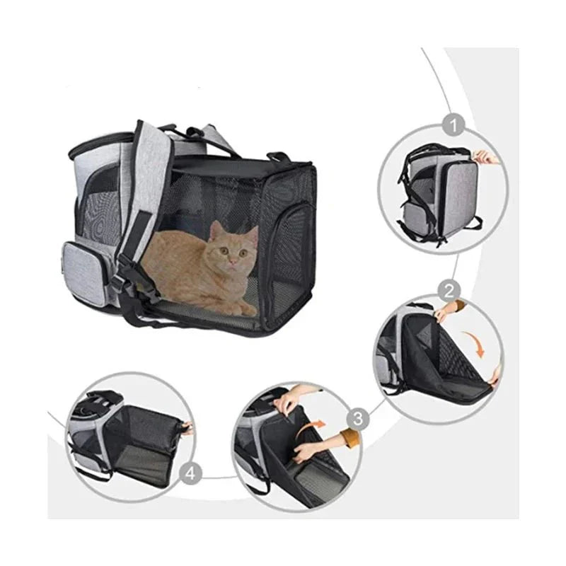 Sac à Dos Extensible - Sac de Transport pour Chat