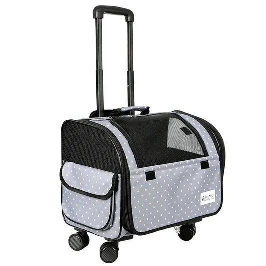 Valise à roulettes de transport pour petit chien et chat - Sac de Transport pour Chat