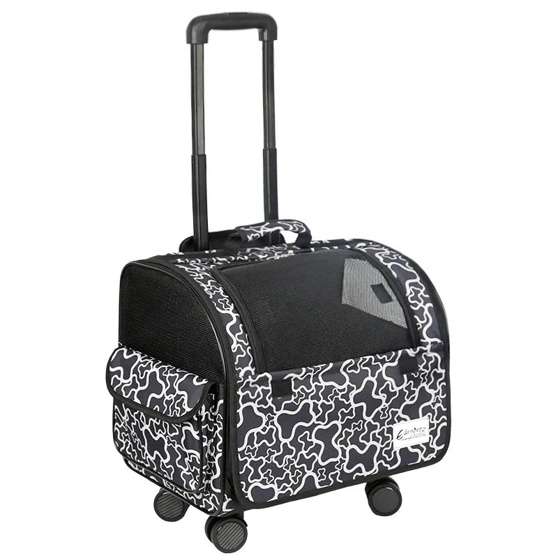 Valise à roulettes de transport pour petit chien et chat - Sac de Transport pour Chat