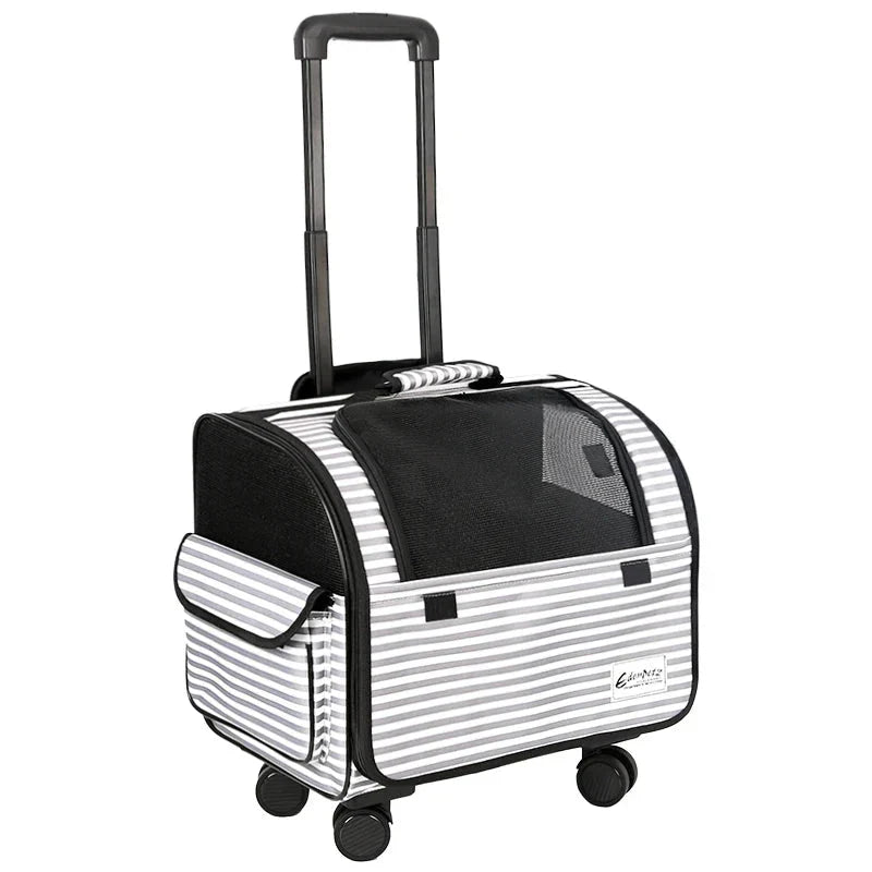 Valise à roulettes de transport pour petit chien et chat - Sac de Transport pour Chat