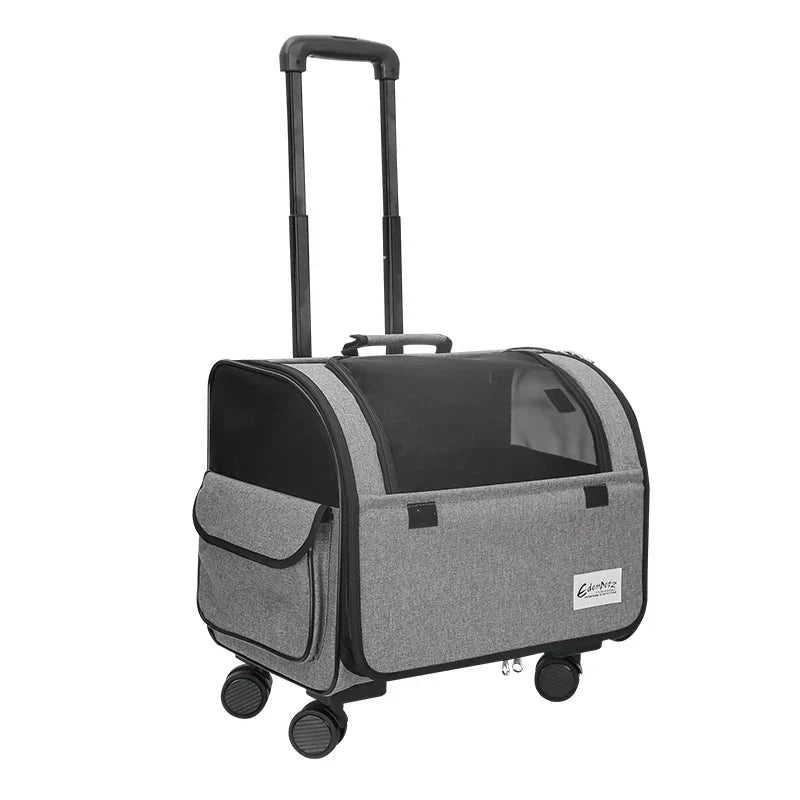 Valise à roulettes de transport pour petit chien et chat - Sac de Transport pour Chat