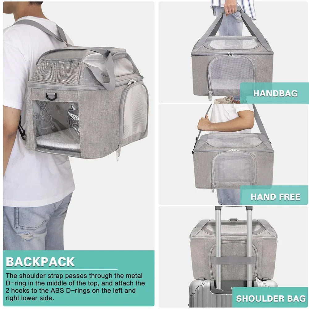 Sac à dos ou à bandoulière - Sac de Transport pour Chat