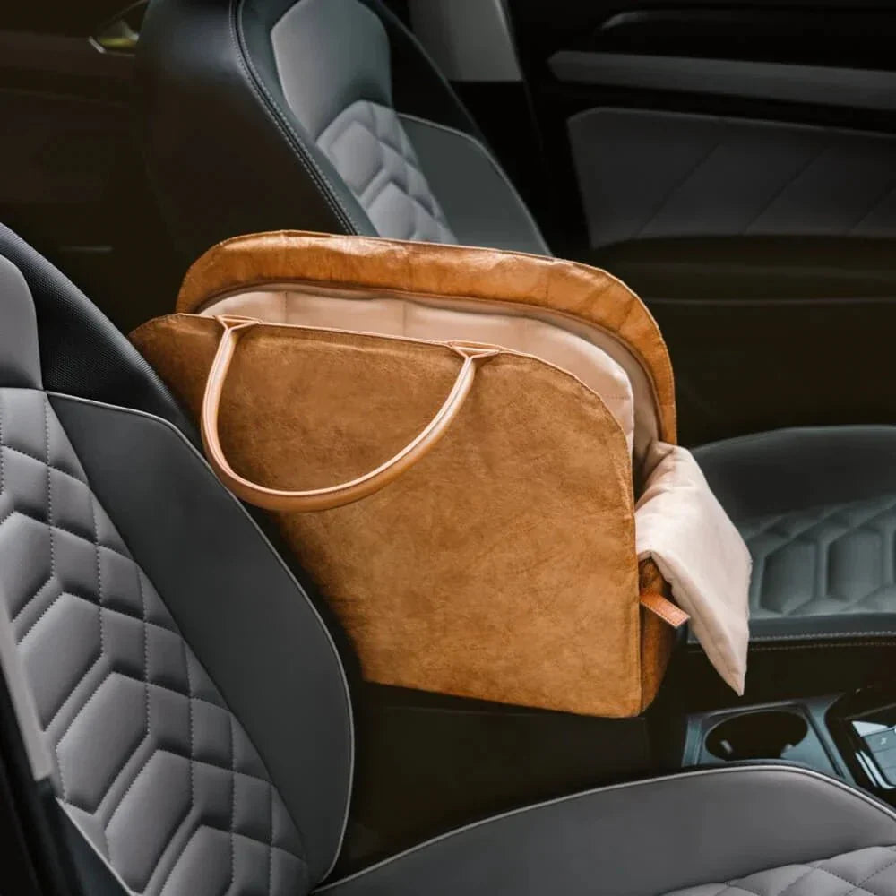 Sac de transport rigide en cuir durable pour chien et chat - Sac de Transport pour Chat
