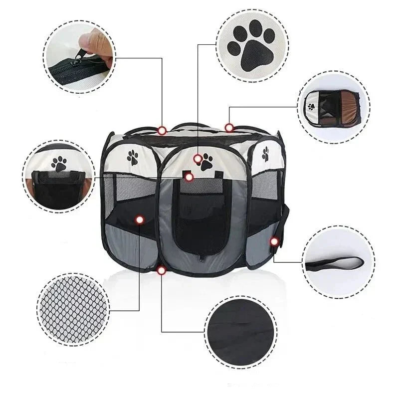 Tente Pour Chat Portable et Pliable - Sac de Transport pour Chat