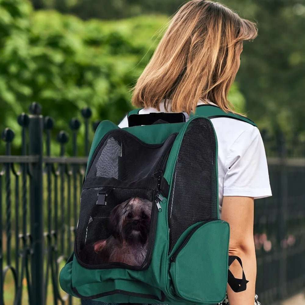 Valise à roulettes et sac à dos pour chien et chat - Sac de Transport pour Chat