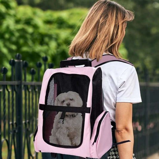 Valise à roulettes et sac à dos pour chien et chat - Sac de Transport pour Chat