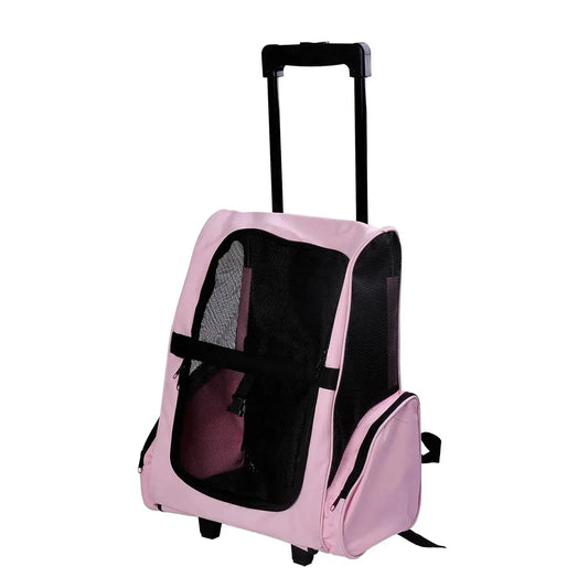 Valise à roulettes et sac à dos pour chien et chat - Sac de Transport pour Chat