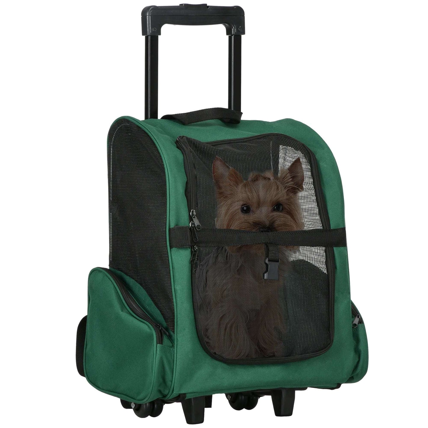 Valise à roulettes et sac à dos pour chien et chat - Sac de Transport pour Chat